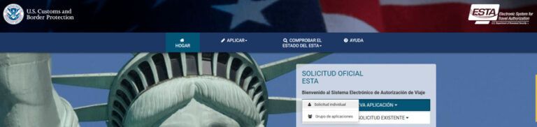 Nueva solicitud ESTA
