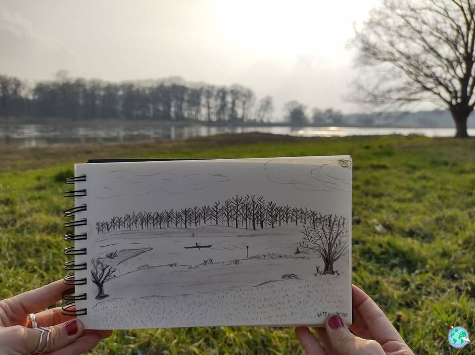 matar tiempo paisaje pintar