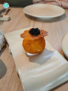Croqueta de pollo asado