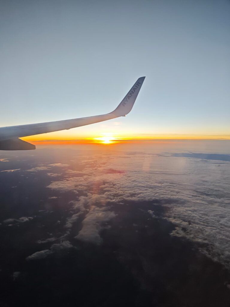 atardecer vuelo