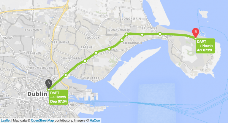 Mapa de Howth
